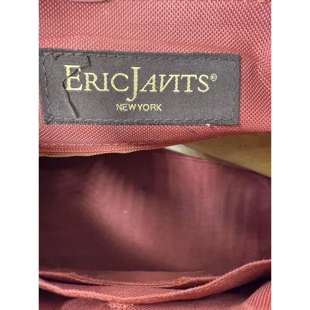 ERIC JAVITS Squishee Woven Satchel Alligator Embossed Handbag